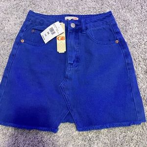 Blue jean skirt